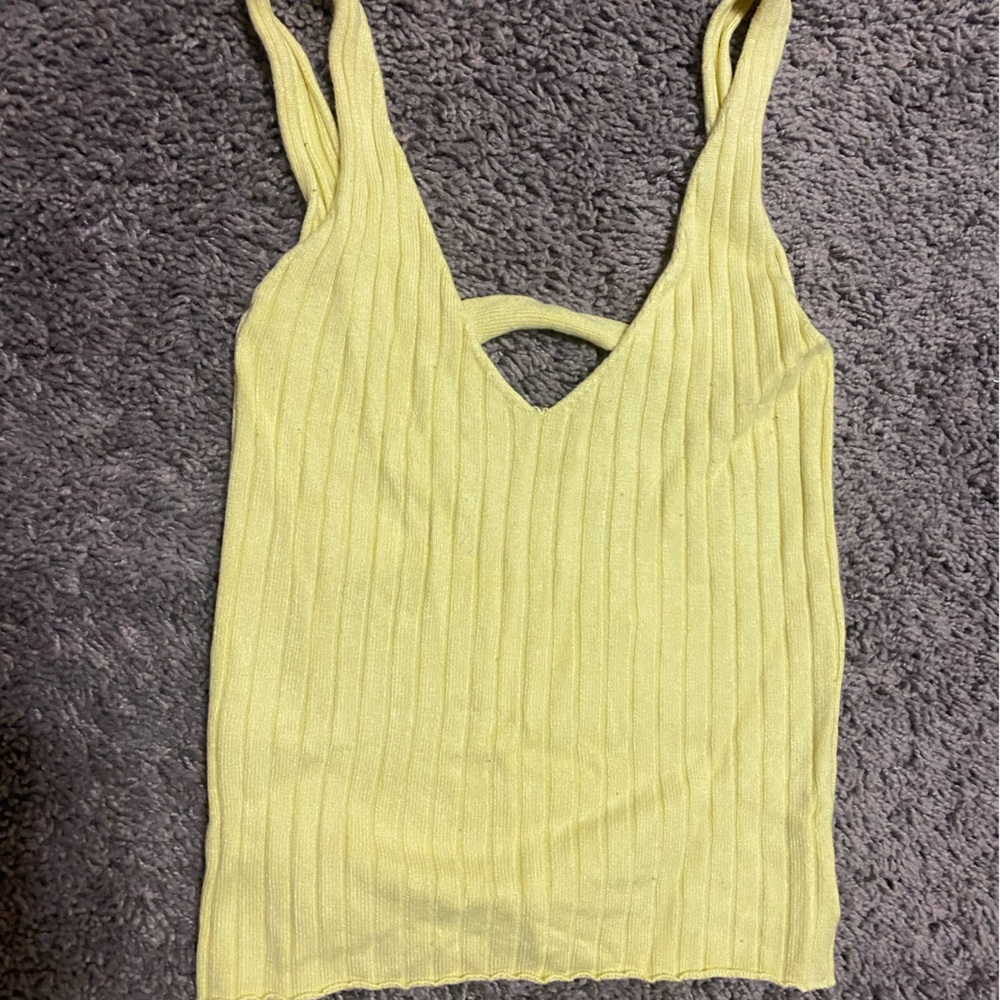 Yellow Free People tank XS